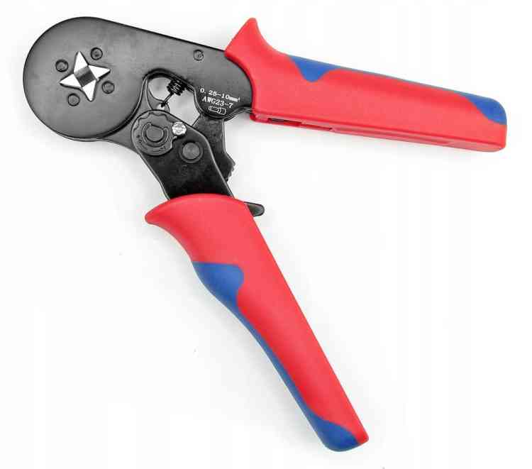 ZACISKARKA PRASKA DO KONEKTORÓW KOŃCÓWEK KABLI PRZEWODÓW + 1200 TULEJEK