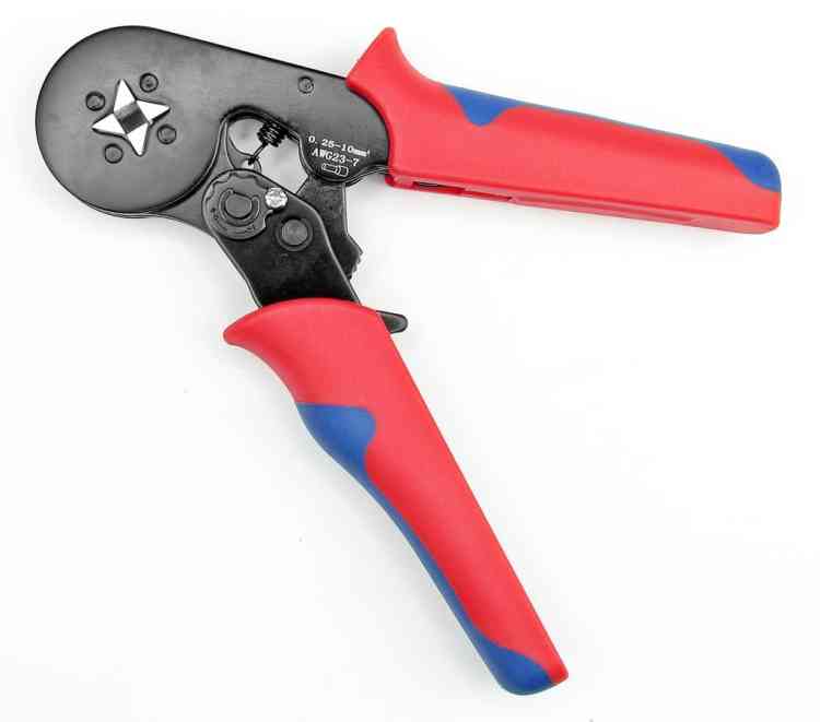 ZACISKARKA PRASKA DO KONEKTORÓW KOŃCÓWEK KABLI PRZEWODÓW + 1200 TULEJEK