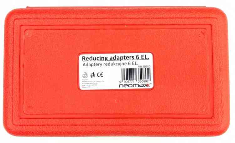 ADAPTER REDUKCJE UDAROWE KLUCZ 1/2 3/4 3/8 1/2 1/4 ADAPTERY KPL 6SZT CR-MO