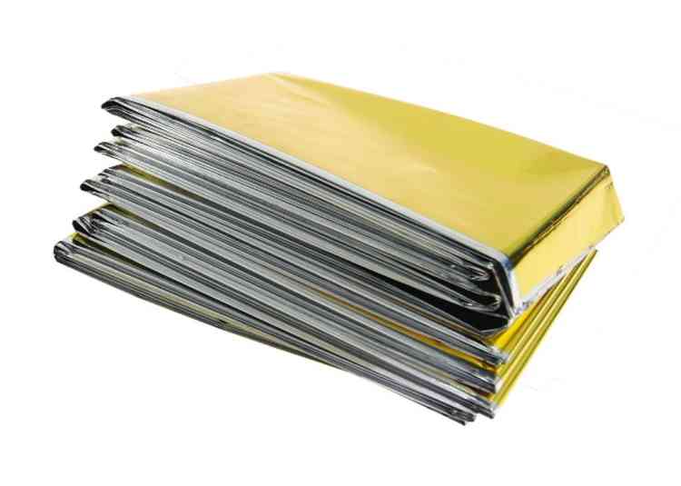 10x KOC TERMICZNY 160x210cm SREBRNO ZŁOTY RATUNKOWY FOLIA ŻYCIA 10sztuk