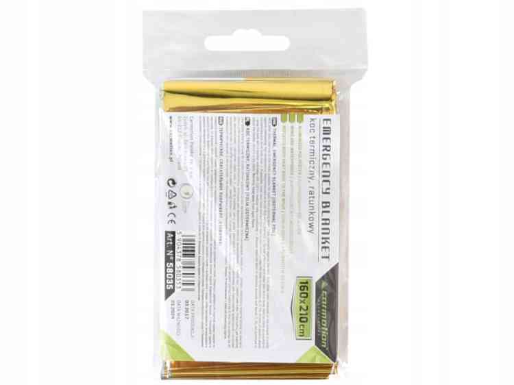 10x KOC TERMICZNY 160x210cm SREBRNO ZŁOTY RATUNKOWY FOLIA ŻYCIA 10sztuk