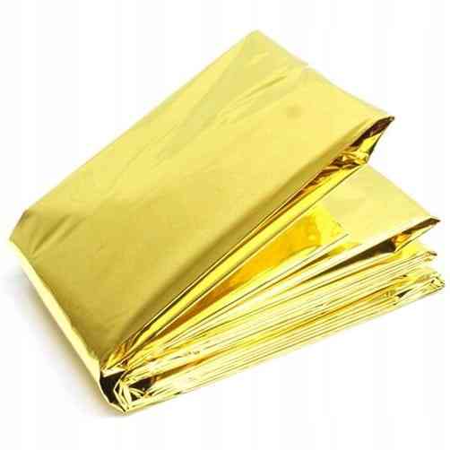 10x KOC TERMICZNY 160x210cm SREBRNO ZŁOTY RATUNKOWY FOLIA ŻYCIA 10sztuk