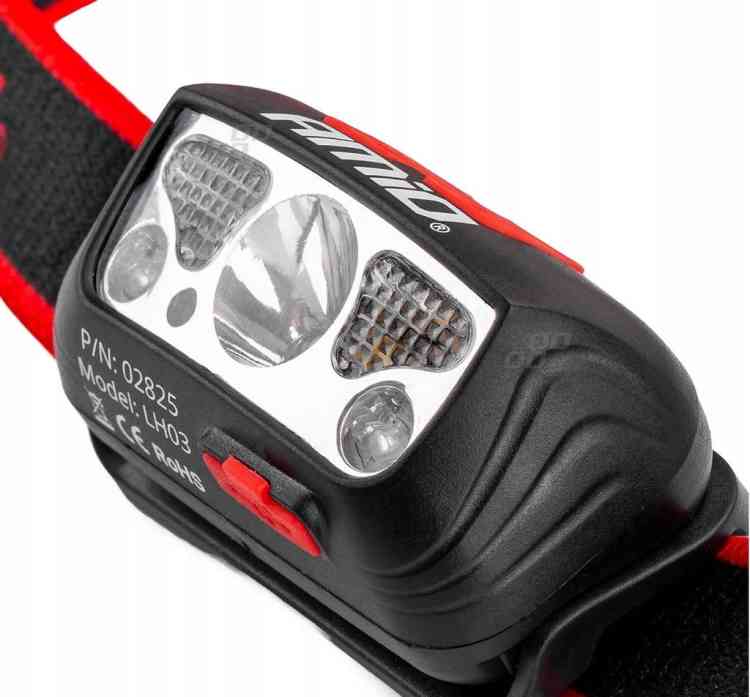 LATARKA CZOŁOWA WARSZTATOWA CZOŁÓWKA AKU USB TRYBY LED LH3