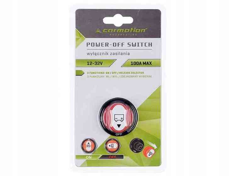 HEBEL GŁÓWNY WYŁĄCZNIK ZASILANIA PRĄDU AKUMULATORA 12V 12-32V 100A