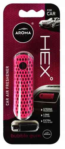 AROMA CAR HEX POLYMER ZAPACH ODŚWIEŻACZ DO SAMOCHODU AUTA KRATKI BUBBLE GUM