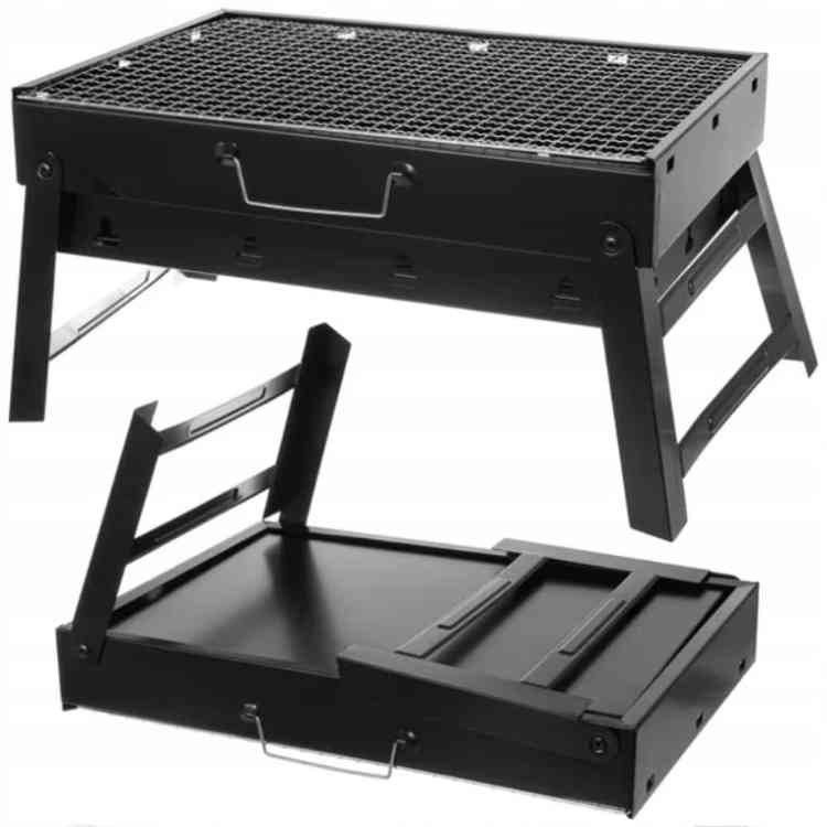 GRILL TURYSTYCZNY PRZENOŚNY SKŁADANY WALIZKA 43cm