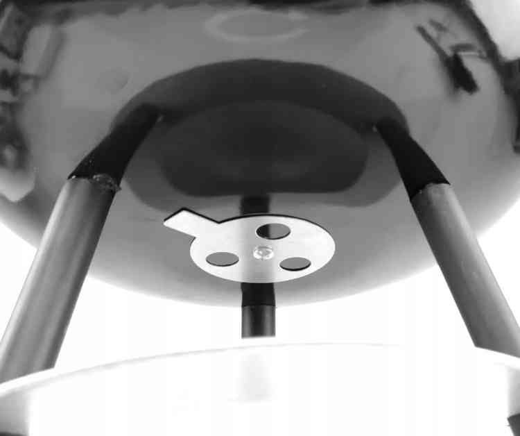 GRILL WĘGLOWY OGRODOWY OKRĄGŁY Z POKRYWĄ 36cm