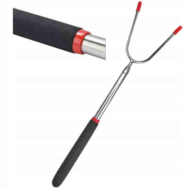 KIJ KIJKI WIDEŁKI NA GRILLA NA OGNISKO DO KIEŁBASY 116cm KIJEK TELESKOPOWY