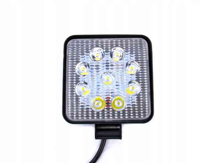 LAMPA ROBOCZA 9 LED 27W 12V 24V SZPERACZ HALOGEN NL0027L ALUMINUM