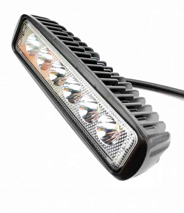 PANEL 6 LED x3W 18W LAMPA ROBOCZA 12V 24V IP67 E9 16CM NEOMAX