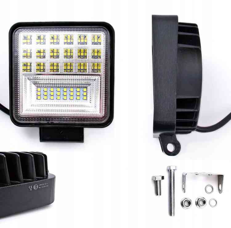 126W LAMPA ROBOCZA LED PANEL HALOGEN 12V 24V CREE