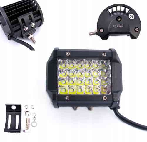 PANEL LED LAMPA ROBOCZA HALOGEN 72W 24LED 12V 24V CREE