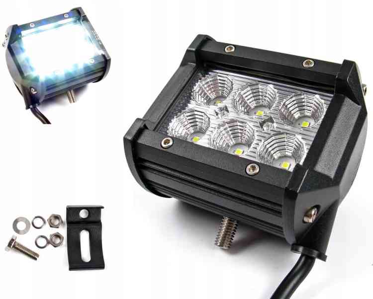 LAMPA ROBOCZA 6 LED HALOGEN ROBOCZY 18W 12V 24V E9 IP67
