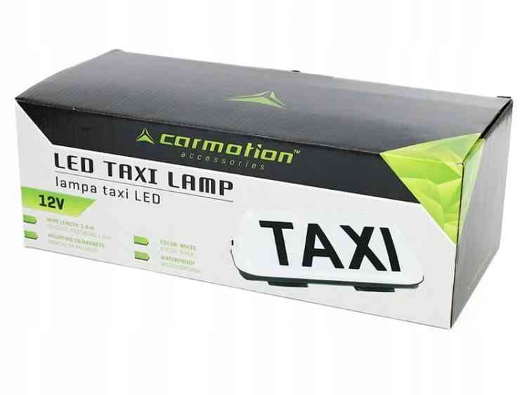 LAMPA KOGUT TAXI GAPA LED BIAŁA NA MAGNES PODŚWIETLANA SZPAKÓWKA NA AUTO