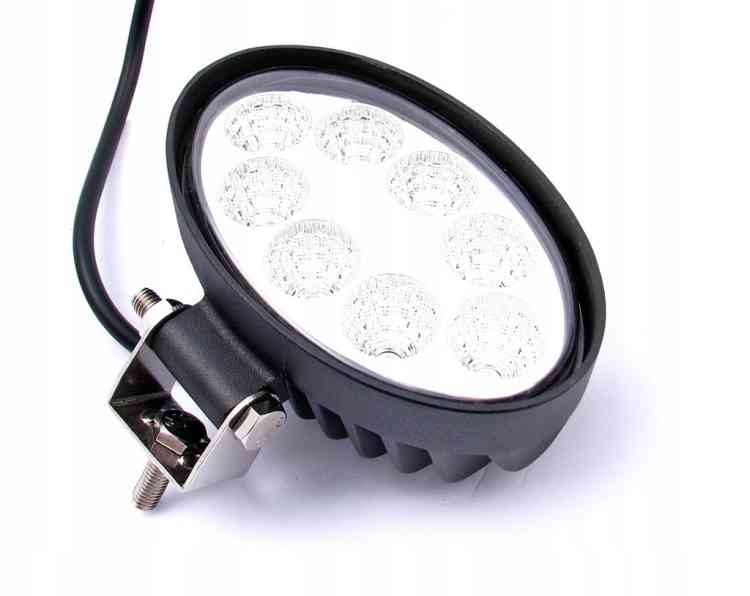 LAMPA ROBOCZA 8 LED JAJO 24W HALOGEN 12V 24V OWALNA