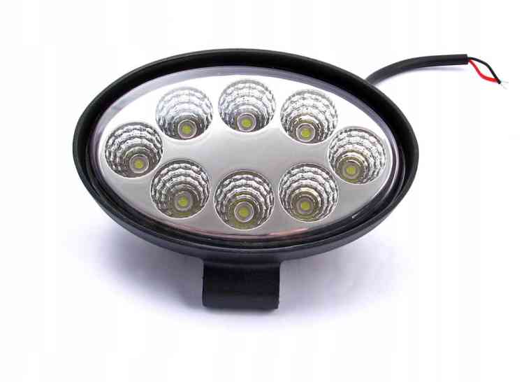 LAMPA ROBOCZA 8 LED JAJO 24W HALOGEN 12V 24V OWALNA