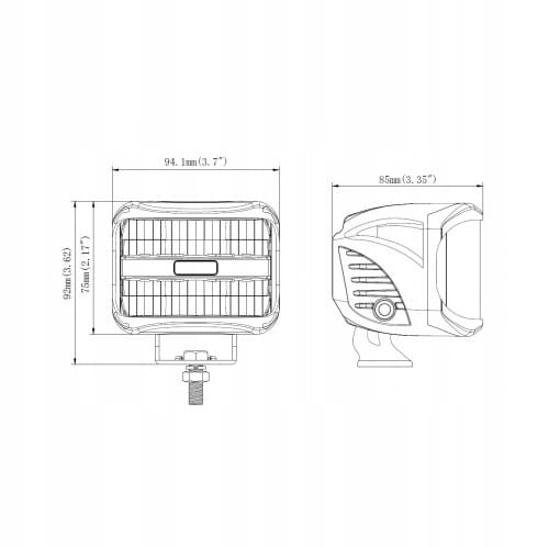 LAMPA ROBOCZA 8 LED 27W IP67