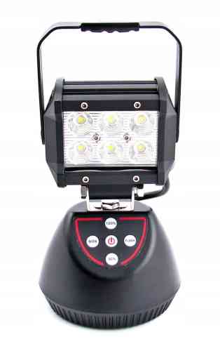 PRZENOŚNA LAMPA 6 LED HALOGEN ROBOCZY 18W AKU Li