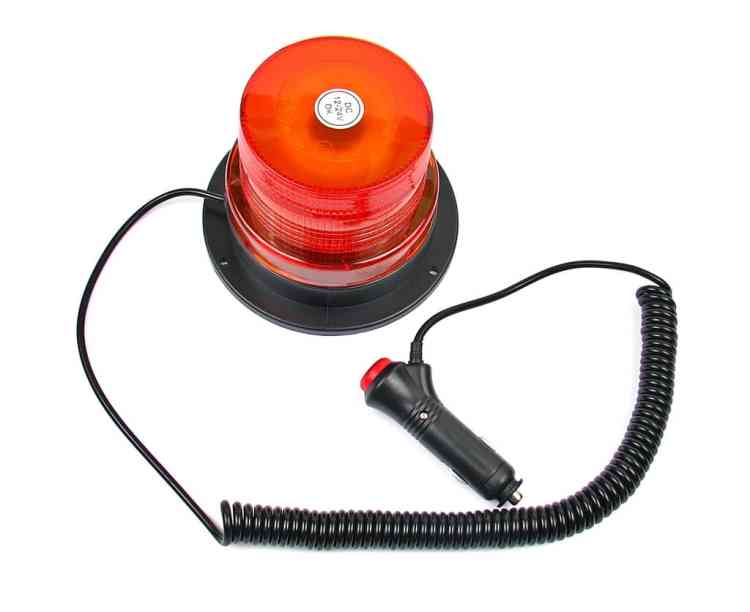 LAMPA OSTRZEGAWCZA STROBO KOGUT LED 12-24V MAGNES