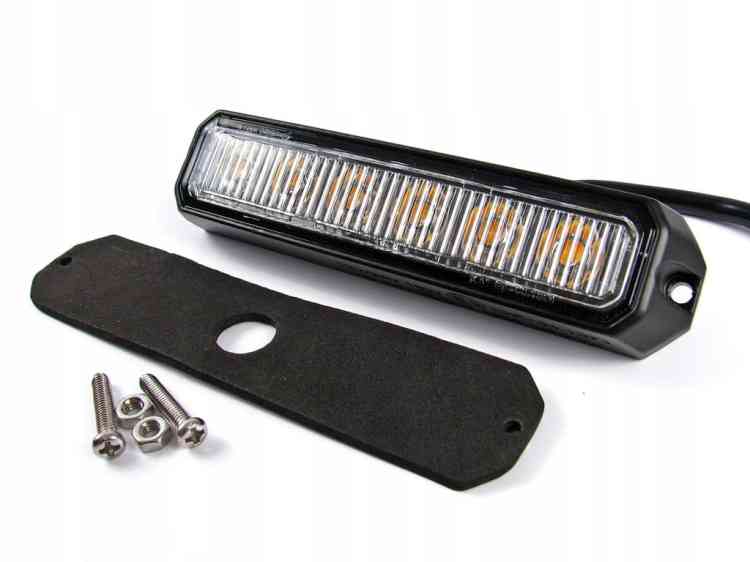 LAMPA 6 LED OSTRZEGAWCZA x4 STROBOSKOP POMOC LAWET