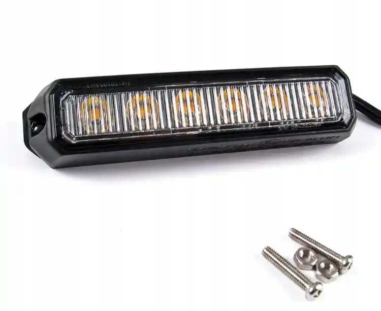 LAMPA 6 LED OSTRZEGAWCZA STROBOSKOP POMOC LAWET