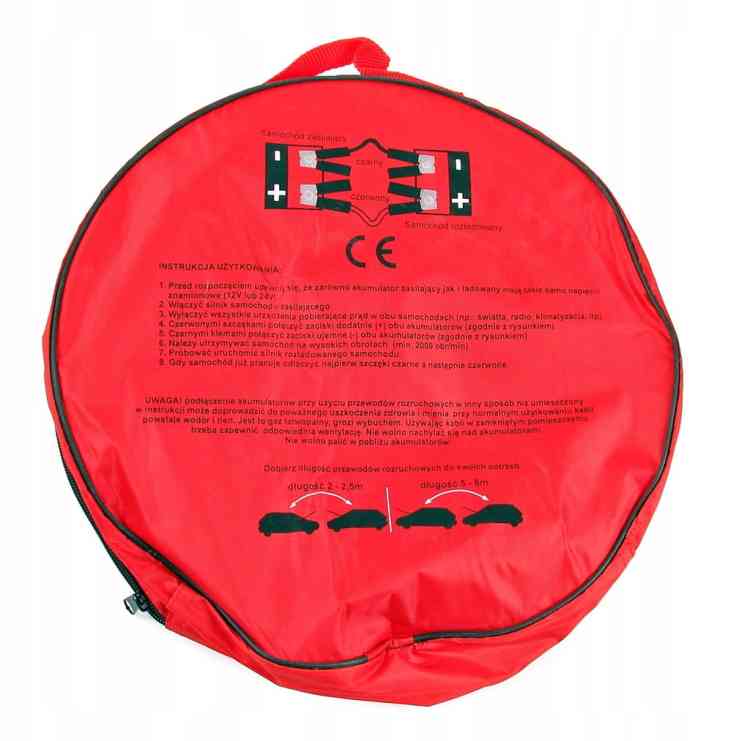 MOCNE KABLE PRZEWODY ROZRUCHOWE 1200A 4,5M GRUBE