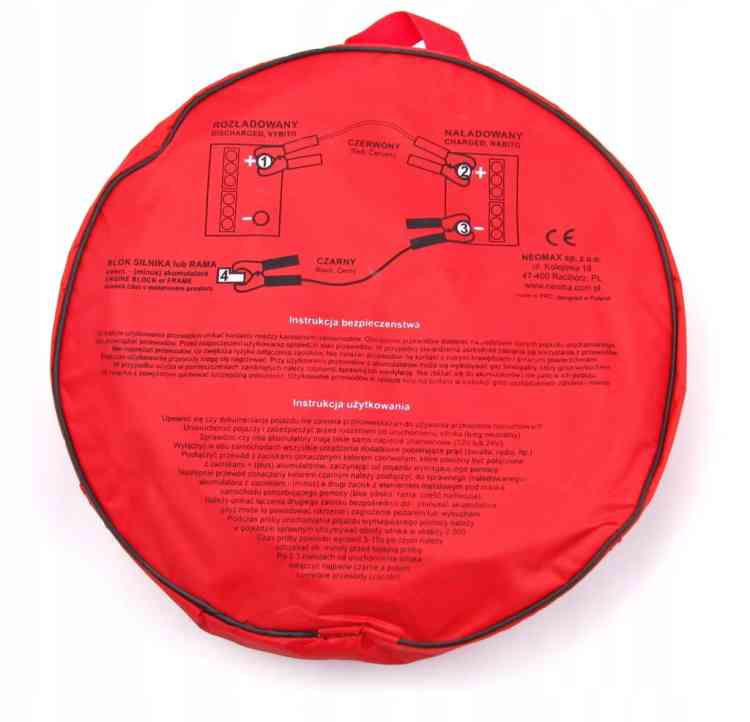 MOCNE KABLE PRZEWODY ROZRUCHOWE 1500A 6M GRUBE NEOMAX