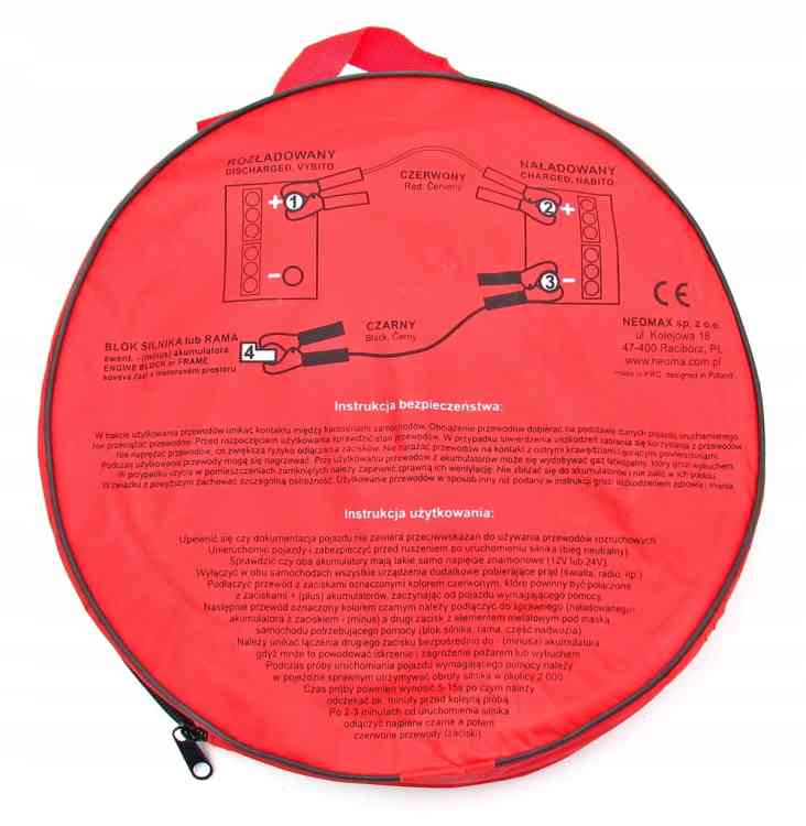 KABLE PRZEWODY ROZRUCHOWE 800A 6 METRÓW 2x 6m 16mm