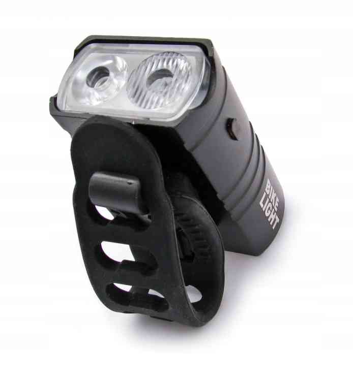 ZESTAW LAMPKA ROWEROWA ALUMINIOWA LED PRZÓD + TYŁ NA USB MOCNA