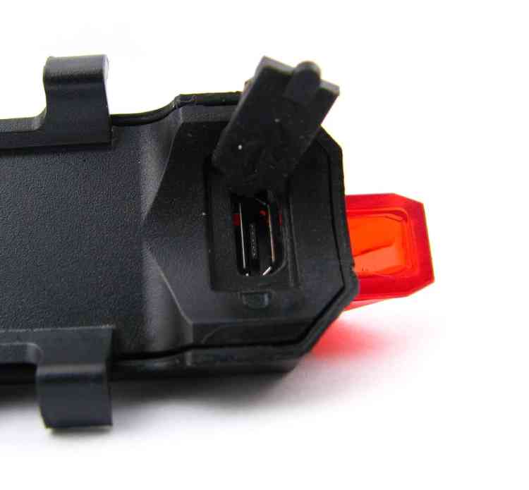 ZESTAW LAMPKA ROWEROWA ALUMINIOWA LED PRZÓD + TYŁ NA USB MOCNA