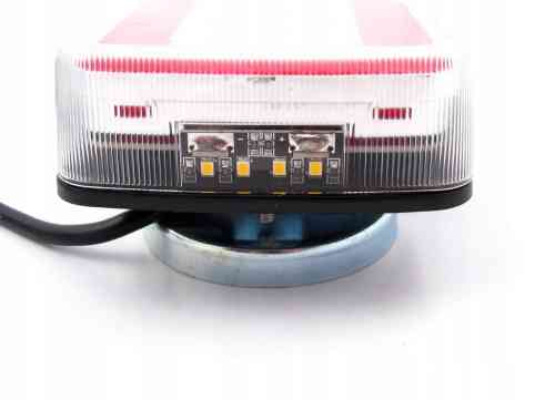 ZESTAW ŚWIATEŁ LAMP LED DO PRZYCZEPKI MAGNES 12/24