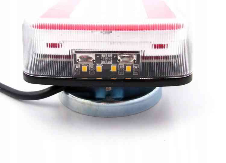 ZESTAW ŚWIATEŁ LAMP LED DO PRZYCZEPKI MAGNES 12/24