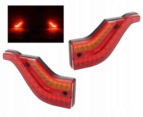 LAMPY TYLNE PRZYCZEPY LED DYNAMICZNY KIERUNEK PARA