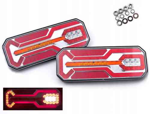 LAMPY TYLNE LED ZESPOLONE DYNAMICZYNY KIERUNEK KPL