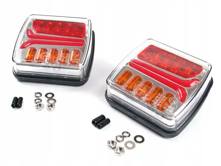 LAMPY TYLNE PRZYCZEPY LED DYNAMICZNY KIERUNEK PARA