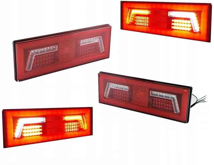 LAMPY ZESPOLONE LED DIODOWE TYLNE PRZYCZEPY 2szt