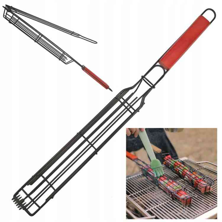 KOSZYK DO GRILLOWANIA SZASZŁYKÓW WARZYW 49cm